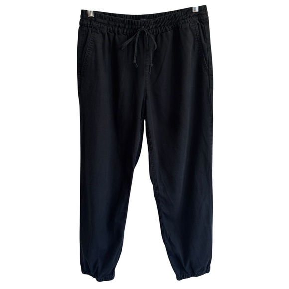 J.Crew Lightweight Jogger Pant in Cotton Twill, Black, Size 6 - Picture 1 of 7